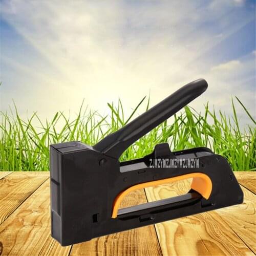 New Multifunction 1008F Nail Gun Manual U-nail Gun Door Type Stapler Gun Hand Tacker Stapler Nailing Gun With Two Boxes of Nails