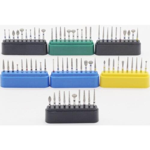 Dental 1.6mm FG Diamond Bur Drill Set Fit High Speed Handpieces Polishing 1Set For Lab Supplies