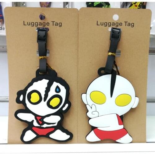 Ultraman Style Anime Travel Accessories Luggage Tag Suitcase ID Address Portable Tags Holder Baggage Label Gifts New