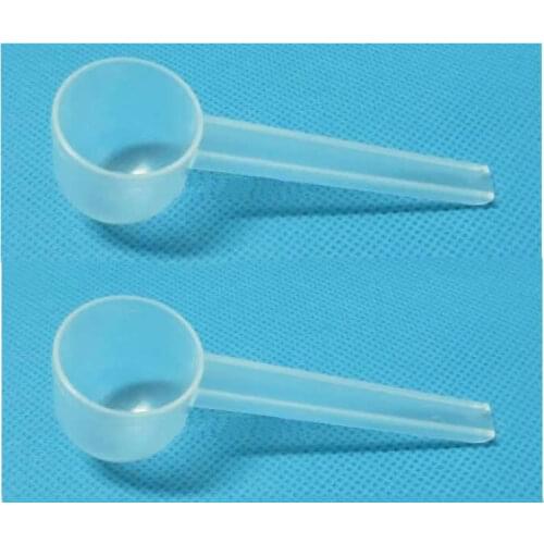 100pcs/lot 5g Transparent Spoon 5 gram Food Grade PP Medical Milk Powder Liquid Round-bottomed Spoon Plastic Scoop Free Shipping