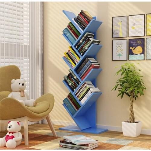 134cm 9 layers Creative tree style Bookcases Portable shelves Bedroom bookshelf