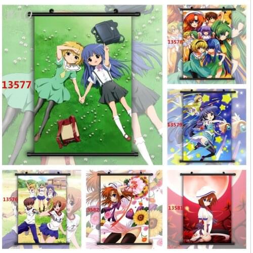 When They Cry Furude Rika Ryuuguu Rena Anime Posters Wall Poster Canvas Painting Wall Decor Poster Wall Art Picture Home Decor