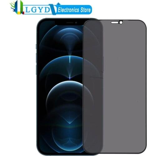 Anti-peeping Tempered Glass Film For iPhone 12 Pro Max / 12 Pro /12 mini / 12 Anti-glare Phone Screen Protector