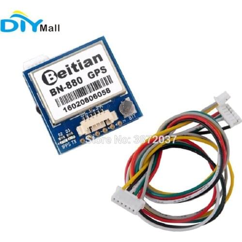 Beitian BN-880 GPS Module with Flash Compass GPS Glonass BeiDou + Active Antenna for Arduino Aircraft FPV RC Flight Controller