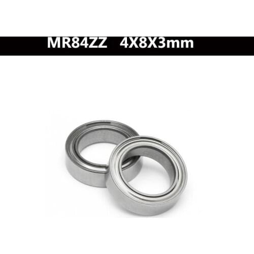Free Shipping 10 PCS MR84ZZ ABEC-5 4X8X3 mm Deep groove Ball Bearings MR84 / L-840 ZZ
