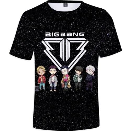 Kpop Bigbang t shirt women and men summer short sleeve female t-shirt plus size hip hop korean tshirt girls fashion brand tops