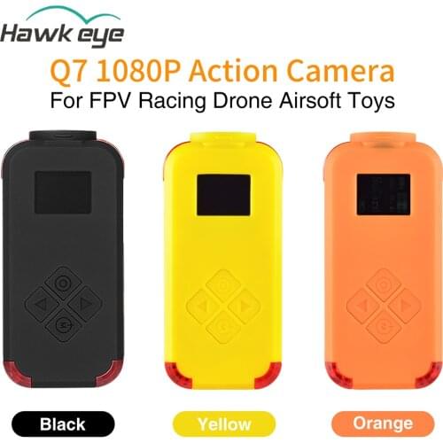 Hawkeye Firefly Q7 120° Wide Angle 1080P WiFi FPV Action Sport Camera 0.66inch OLED Screen For FPV Racing Drone Airsoft Toys
