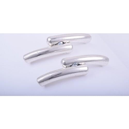 KONMAY 10 Pcs Dia. 4.0mm Antique Silver Magnetic DIY handcraft Jewelry Clasp for Leather Bracelet Making Jewelry --CLP1305AS