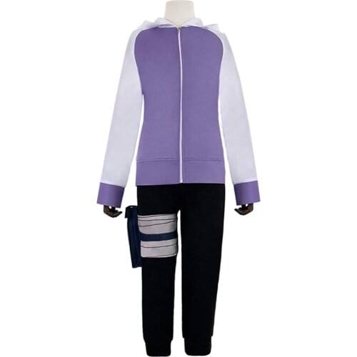 Anime Hinata Hyuuga Cosplay Costume Coat Pants Outfits Halloween Carnival Suit