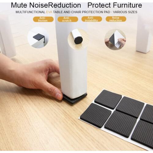 Self Adhesive Furniture Leg Feet Rug Felt Pads Anti Slip Mat Bumper Damper For Chair Table Protector Felt foot Pad For Furniture