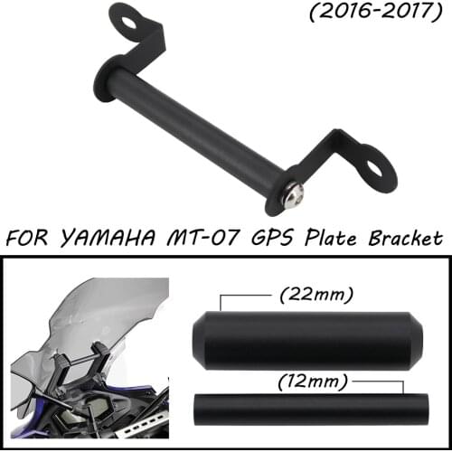 Motorcycle For YAMAHA MT-07 MT07 Mobile Phone USB Navigation Bracket Mobile Phone GPS Plate Bracket MT07 MT 07 Tracer 2016 2017