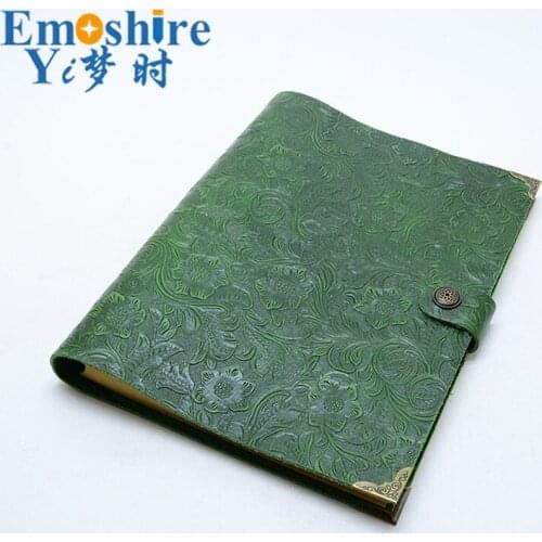 Hot Sale Classic Business Notebook Genuine Leather Cover Loose Leaf Journal Diary Traveler Notebook Sketchbook Planner N124