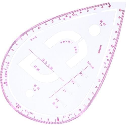 1Pcs 6403 Curve Metric Sewing Ruler Measure for Designer Dressmaking Plastic Tailor Grading
