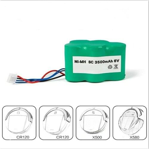 Newest 2pcs 6V 3500mAh Replacement Battery for Ecovacs Deebot D73 D76 D62 D63 D63S D65 D66 D68 D77 D79 730 760 TBD71 Robotics