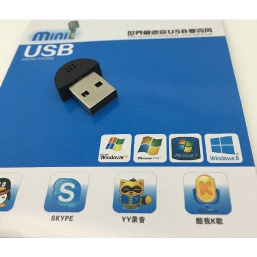 Newest Portable Studio Speech Super Mini USB 2.0 Microphone MIC Audio Adapter Driver Free for MSN PC Notebook Lectures Teaching