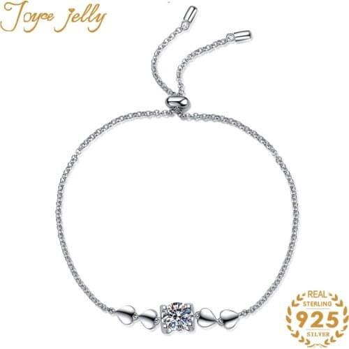 JoyceJelly New Arrival 925 Sterling Silver Bracelets for Women Wedding Fashion Unique Heart Design Engagement Gifts Wholesale