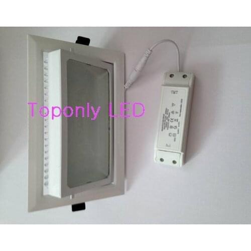 New square led down lamp 20w 45degree rotatable ac100-240v warm white 3000k retrofit to replace traditional downlight MBN200
