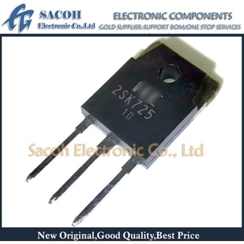 Free Shipping 10Pcs 2SK725 or 2SK724 or 2SK723 TO-3P 15A 500V N-Channel Silicon Power MOSFET