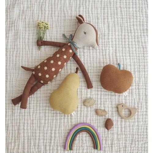 Ins Style Reindeer BamBi Crony Doll Christmas Theme Toddler Comforter Sleeping Doll Bedtime Sleeping Doll