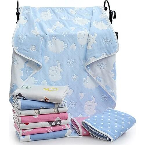 Cover blanket with 6 layers of gauze bath towel pure cotton bath towel Bathroom Beach Towel for Adult Commodity Multifunction