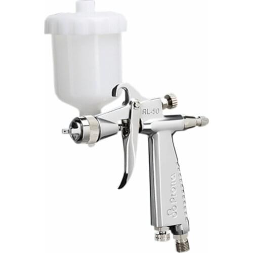 Mini Repair Professional HVLP Spray Gun Car Painting Pneumatic Tools Paint Pistol Sprayers Guns with Cup Nozzle 0.4mm Air Brush
