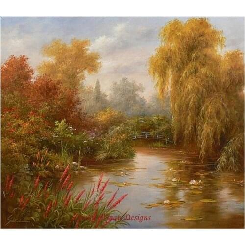 Needlework for embroidery DIY DMC color High Quality - Counted Cross Stitch Kits 14 ct Oil painting - Ponds Nihonbashi