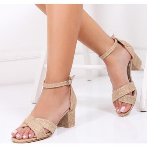 Sandals Heels Women Straw Summer Seasonal Comfortable Quality Daily