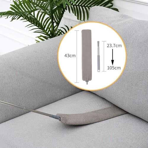 Telescopic handle microfiber duster Dust brush household furniture broom cabinet home all for house cleaning pole cleaner traps