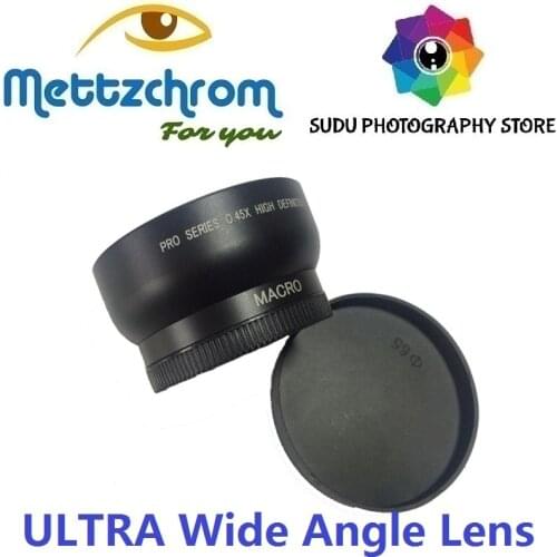 Mettzchrom 49mm 58mm 0.45x Wide Angle macro Lens For Canon Nikon Sony Pentax SLR Camera