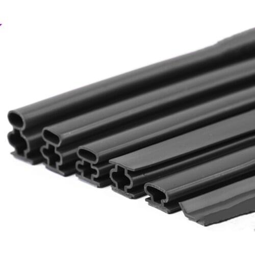 6M Silicone Rubber Sealing Strip Door Window Sound Insulating Windproof Self-adhesive Tape 10mm Side gap Door frame Hardware