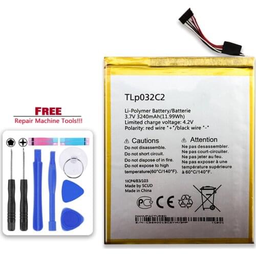 TLp032CC 3240mAh Replacement battery For Alcatel One Touch Pixi 8 8.0 3G 9005X OT-9005X