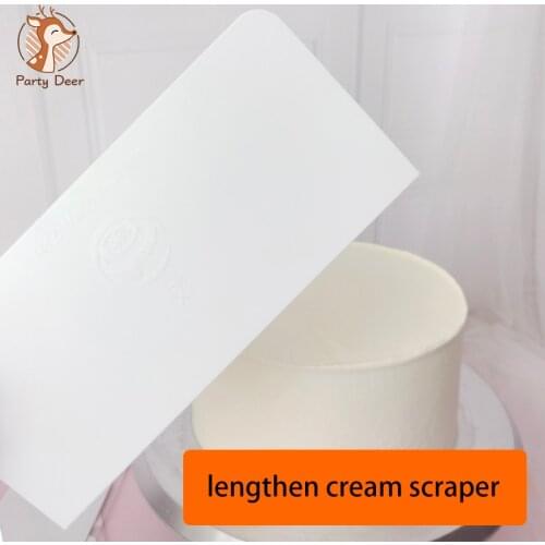 Lengthened Butter Scraper High Quality Cream Smooth Cake Spatula Baking Pastry Tools Dough Kitchen Butter Knife Dough Cutter