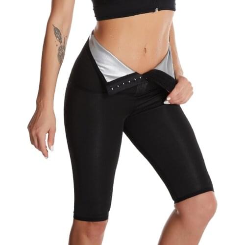 Size Upgrade Body Shaper Pants Hot Sweat Sauna Effect Slimming Pants Fitness Shorts Shapewear Workout Gym Leggings Exercise Pant