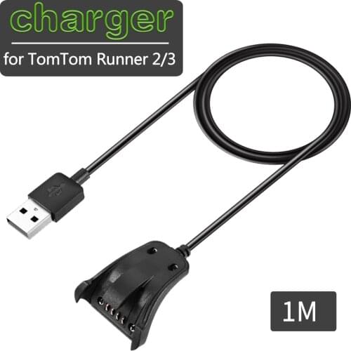 USB Smart Watch Charger Base Charging Cable Safety Fast Stable Portable Charge Accessories For TomTom Spark Runner3 2 Runner2 3