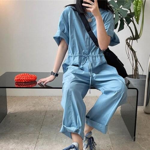 2021 New Summer High Quality Women Wide Leg Bottoms Loose Solid Color Fashion Ladies Pants Casual Elegant Female Trousers T49