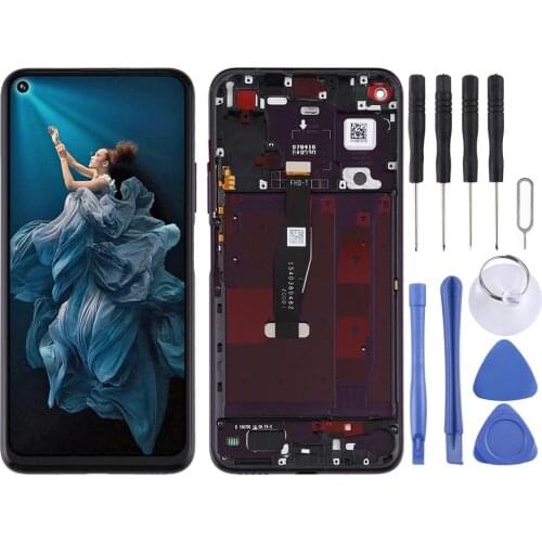 LCD Screen and Digitizer Full Assembly with Frame for Huawei Honor 20 Pro