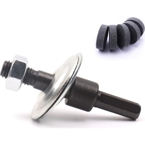 1Pcs 6mm Electric Drill Conversion Angle Grinder Connecting Rod with 6Pcs Fiber Polishing Wheels Hot Sales