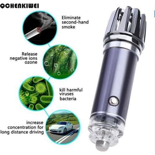 1Pcs New Arrived 12V Mini Auto Car Fresh Air Ionic Purifier Oxygen Bar Ozone Ionizer Cleaner Air Purifier Air Freshener Tools