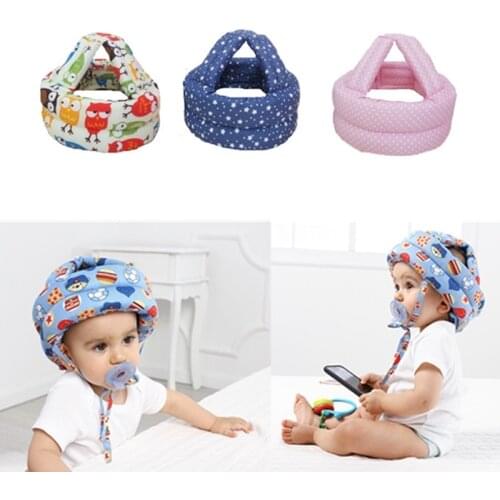 1PCs Adjustable Baby Hat Safety Helmet Boys Girls Baby Protective Helmet Winter Walk Head Security Protection Kids Newborn Cap