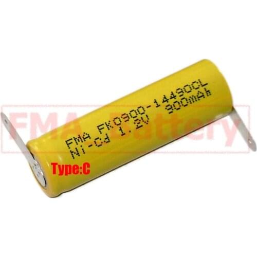 10Pcs Ni-Cd AA 1.2V 900mAh Rechargeable Battery Nickel Cadium cell 14*49mm