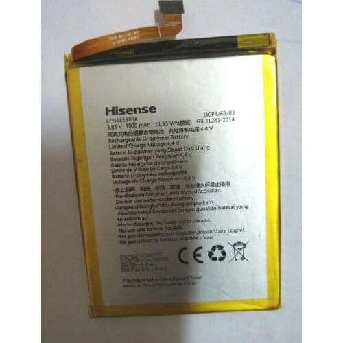 100% NEW High Quality for Hisense LPN385300A Phone Battery 3.85V 3000mAh for Hisense Phone Battery