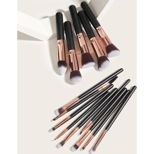 15pcs Makeup Brushes Tool Set Cosmetic Powder Eye Shadow Concealer Foundation Blush Blending Beauty Make Up Brush Maquiagem