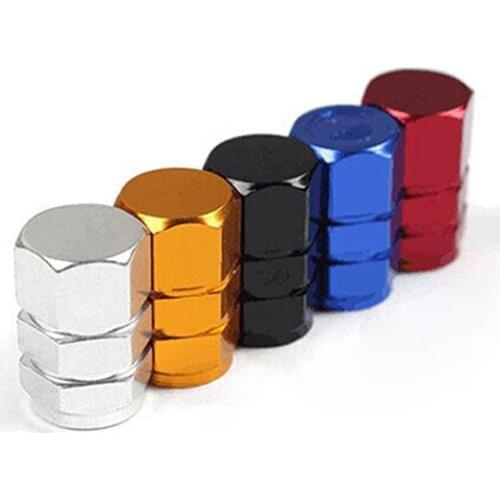 4Pcs Universal Aluminum Alloy Car Wheel Rims Tyre Tire Stem Air Valve Caps