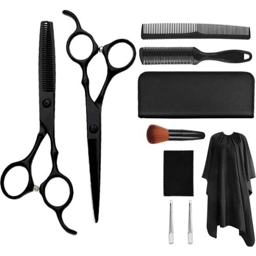 5.5 6 Inch Barber Cutter Barbershop Shears Sharpenor Professional Hair Scissors Sets Salon