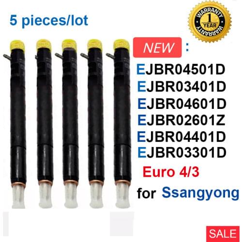 5 pieces/lot EJBR03401D EJBR04701D EJBR04601D EJBR02601Z EJBR04501D ORLTL Injector nozzle For SSANGYONG Actyon Kyron Euro 4