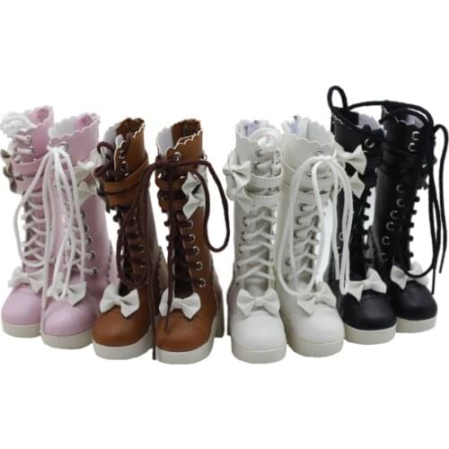 60cm bjd sd Doll Boots Leaves Girl Toys Childrens Shoes 7.8cm 1/3 BJD Doll Toys High Boots