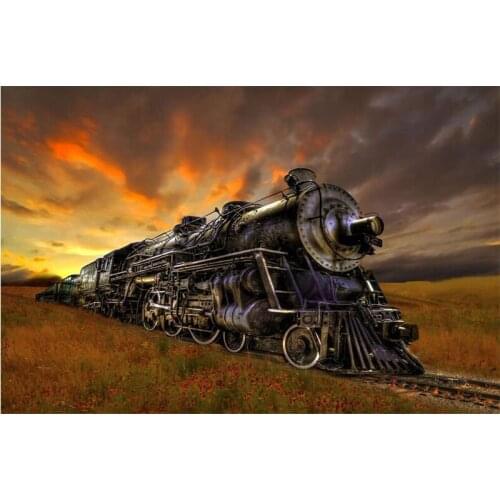 5d Diy Diamond Painting Scenic train picture of Rhinestones 3d Diamond Embroidery Sale Diamond Mosaic Decor Art Handicraft TY116