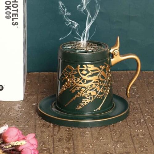 Arabic Ceramic Incense Burner Resin Incense Burner Middle East Ceramics Incense Holder for Office Home Decor Christmas Gifts