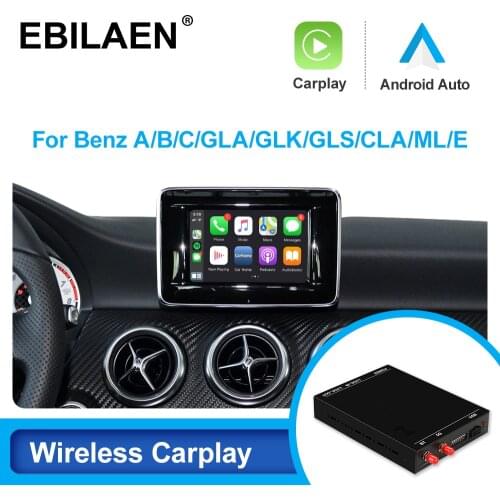 Wireless Carplay Module Decorder Box for Mercedes CLA W117 C Class W204 E Class W212 CLS Class W218 GLK ML Android Auto USB