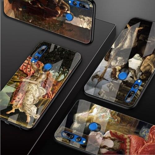 Painting Birth of Venus Tempered Glass Phone Case For Huawei Honor 8X 9 10 20 30 lite PRO 10i 20i
